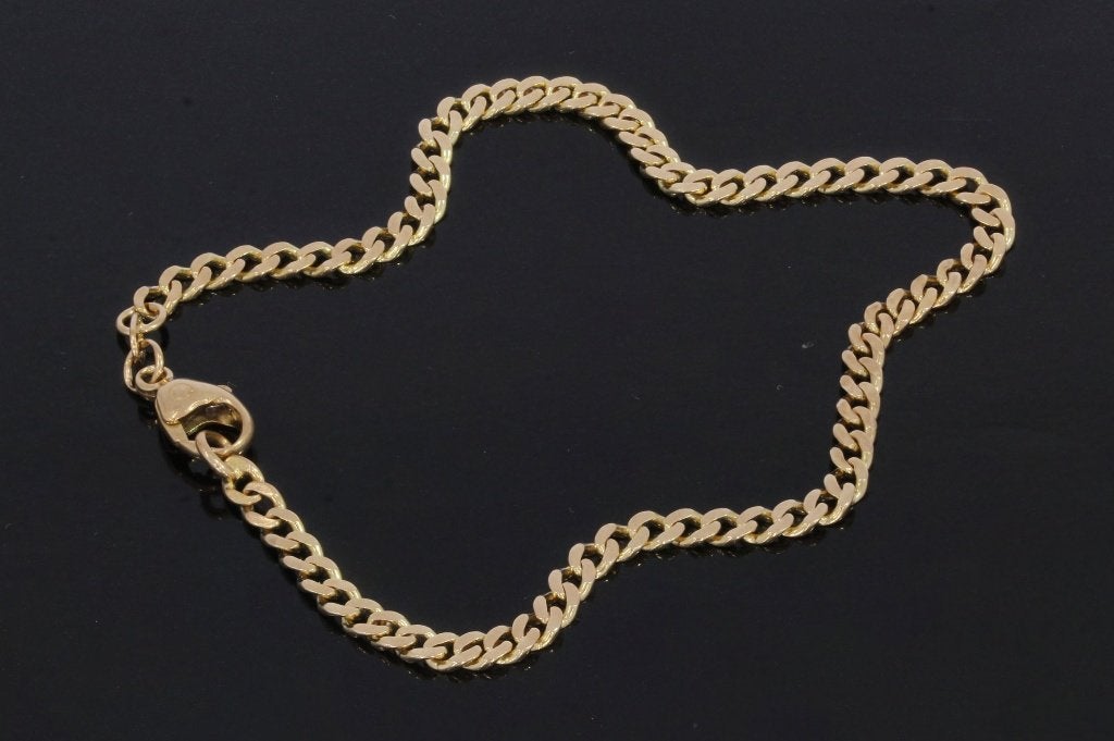Gourmet 14k gouden armband massief heren dames schakel, Sieraden, Tassen en Uiterlijk, Voordeelsieraden, Ophalen of Verzenden