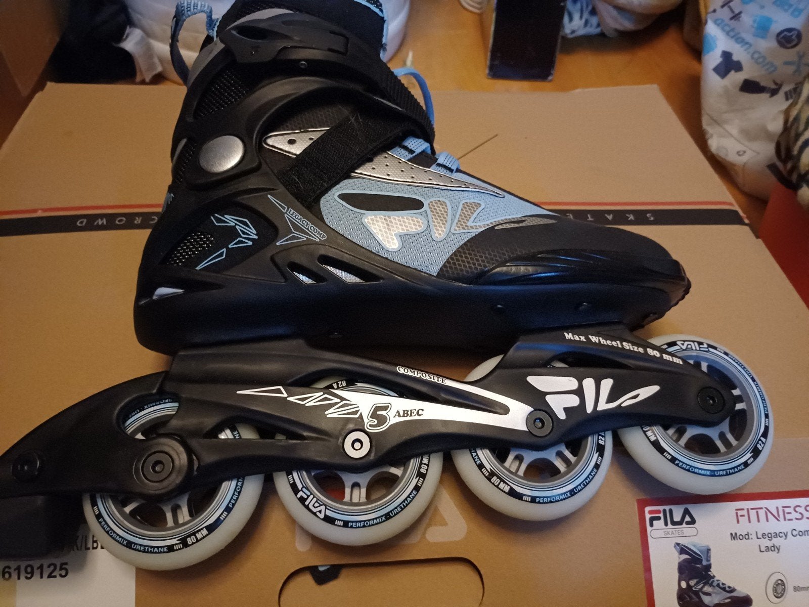 Fila Legacy Comp Lady inline skates - Maat 40, Overige merken, Ophalen of Verzenden, Zo goed als nieuw, Inline skates 4 wielen