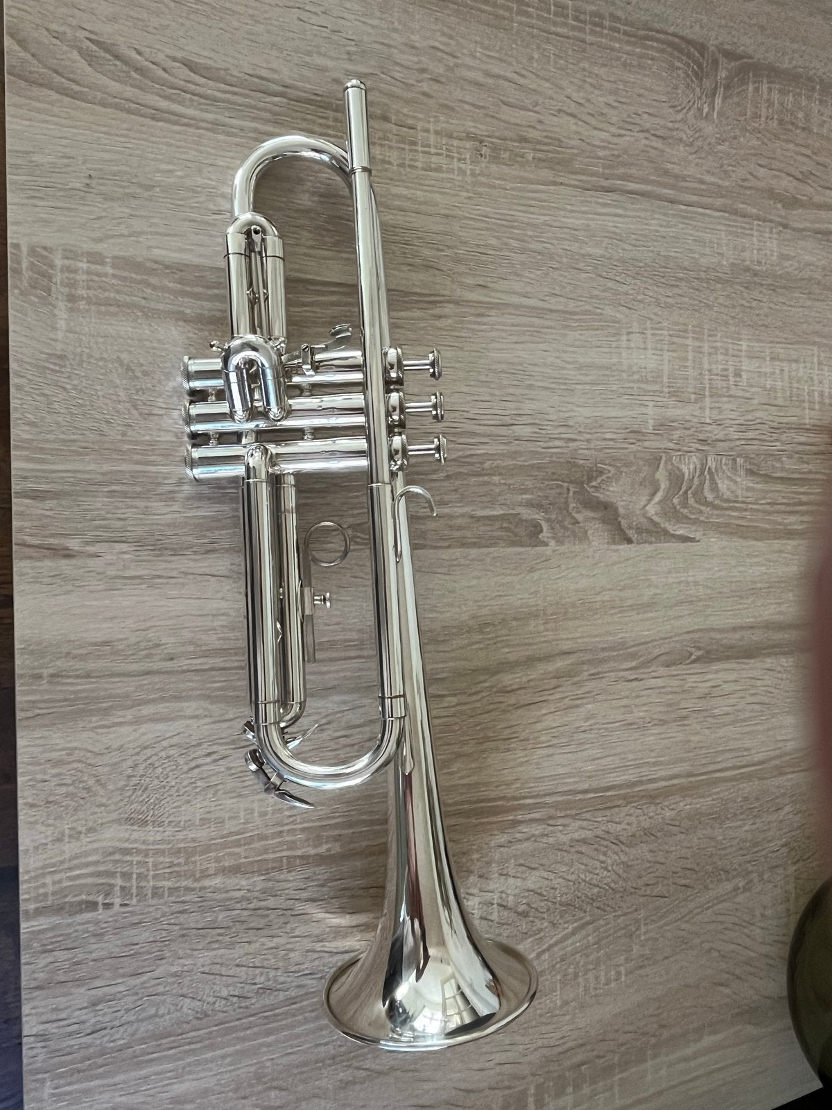 Blessing Bb trompet - Zilverkleurig met koffer, Muziek en Instrumenten, Blaasinstrumenten | Trompetten, Ophalen, Gebruikt, Bes-trompet