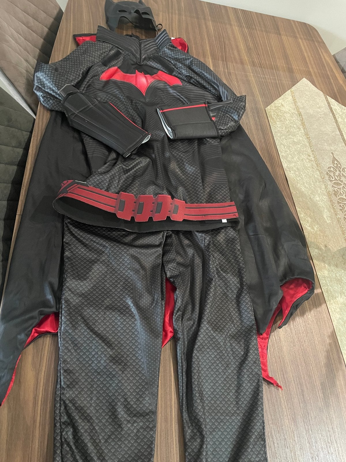 Batman kostuum voor kinderen - compleet met masker en cape, Ophalen of Verzenden, Gebruikt, 122 t/m 128, Jongen