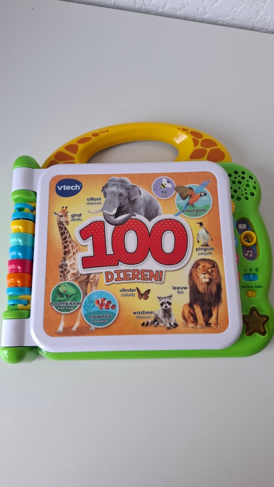VTech 100 Dieren! interactief boekje, Ophalen of Verzenden, Gebruikt, 6 maanden tot 2 jaar