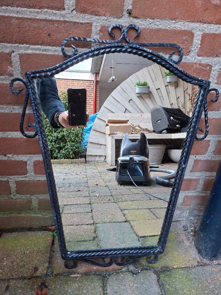 Antieke Spiegel, Huis en Inrichting, Woonaccessoires | Spiegels, Ophalen, Gebruikt, Minder dan 100 cm, Overige vormen