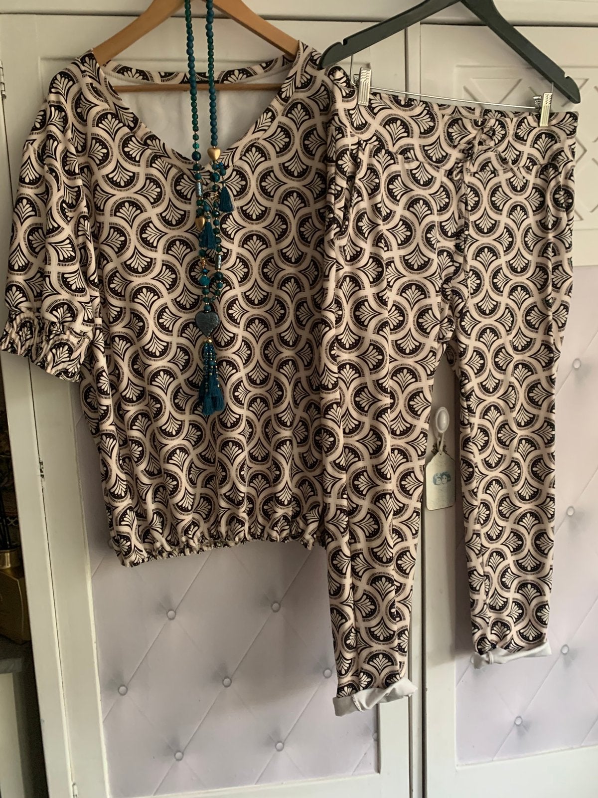 Setje maat 48/50, Kleding | Dames, Grote Maten, Ophalen of Verzenden, Zo goed als nieuw, Overige kleuren, Blouse of Tuniek