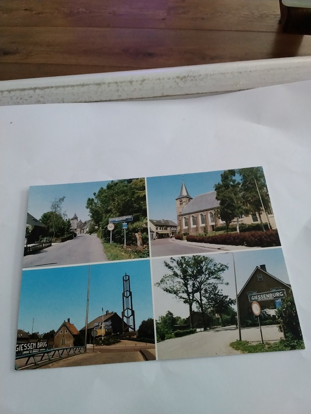 Oude Ansichtkaart Giessenburg - Diverse Gezichten, Verzamelen, Ophalen of Verzenden
