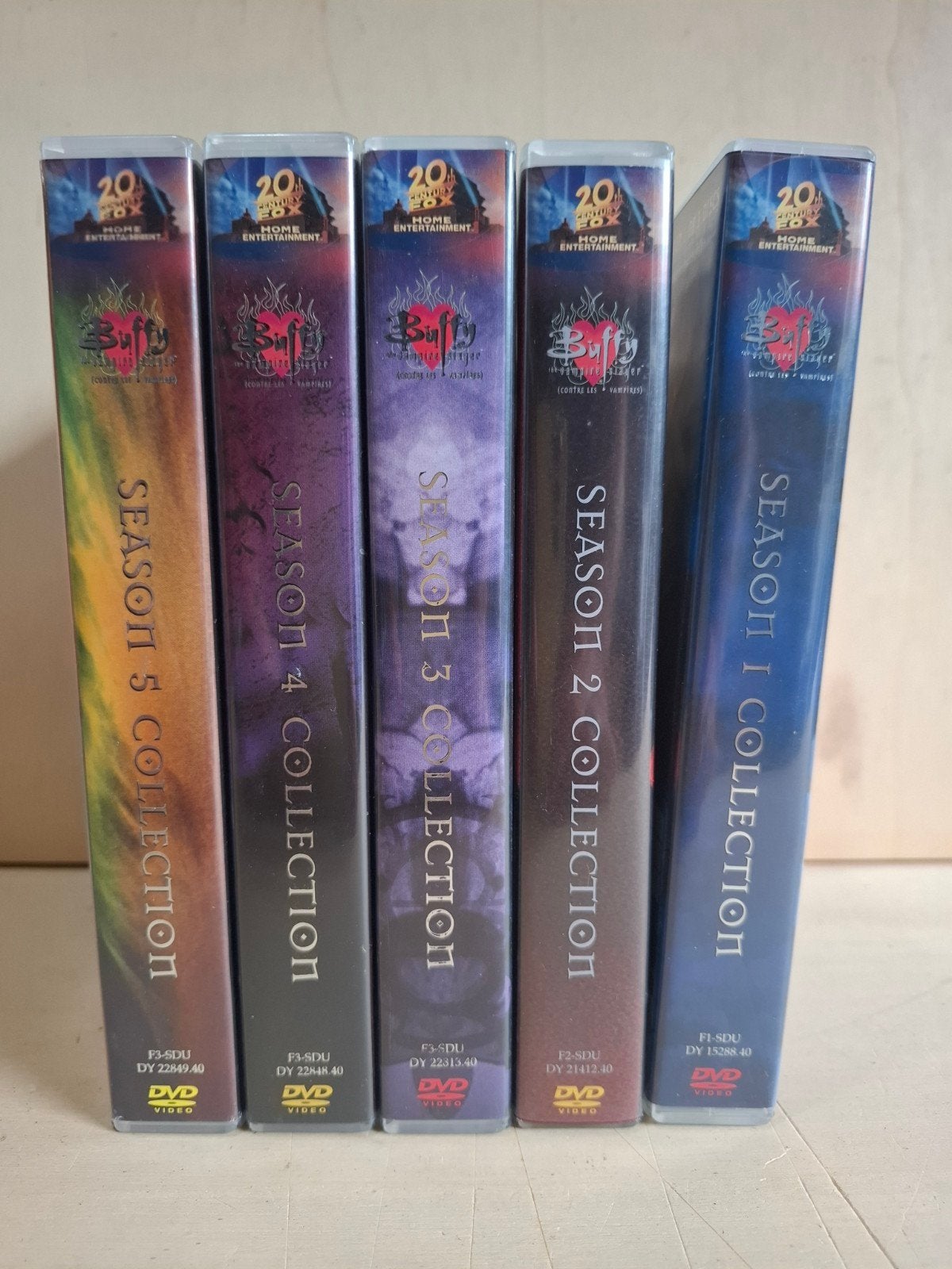 Buffy the Vampire Slayer Seizoen 1 t/m 5 - 5 DVD Box Sets, Nederlands, Inclusief doosje, Science Fiction en Fantasy, Ophalen of Verzenden
