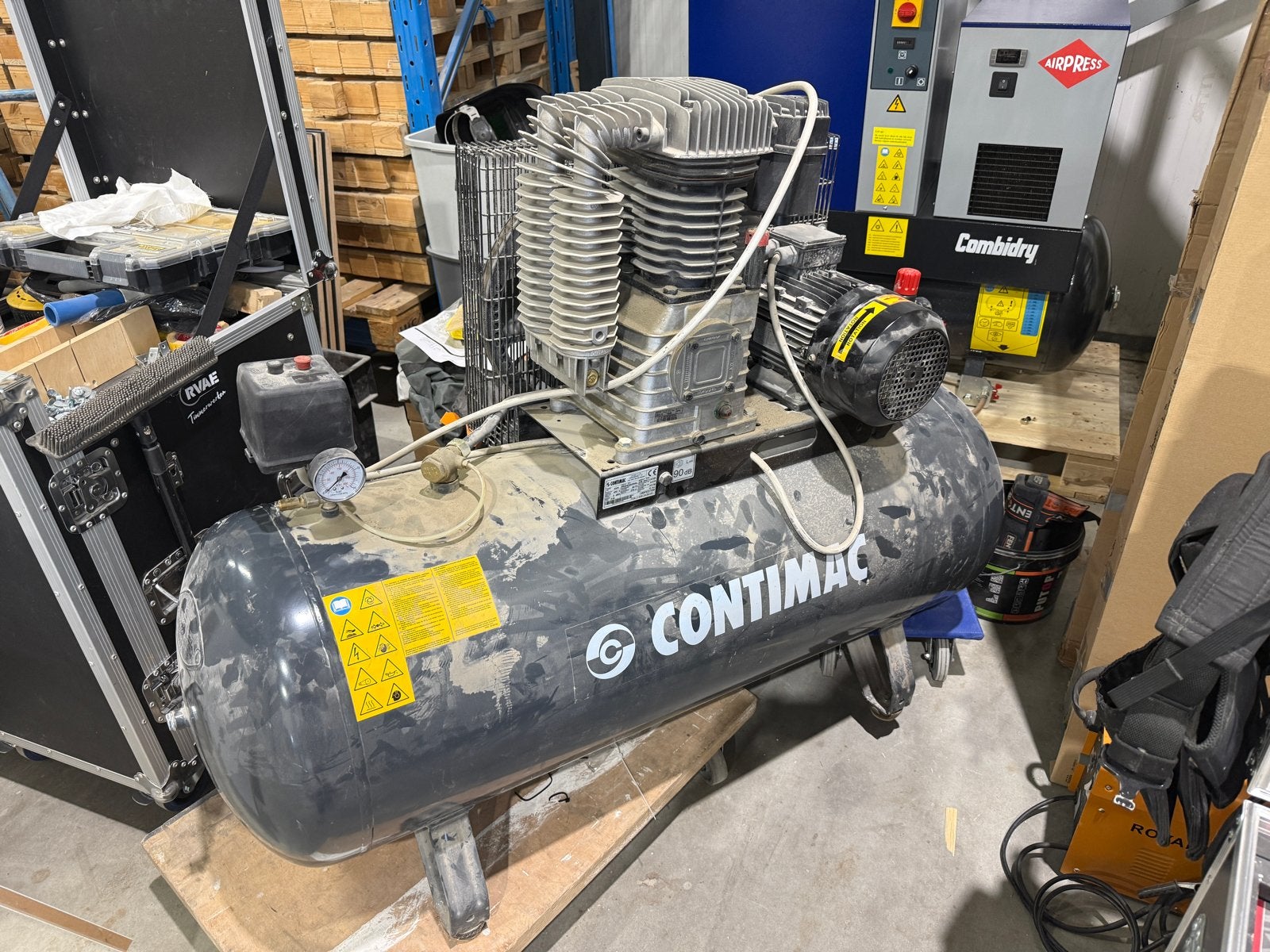 Contimac Professionele Compressor CM 800/11/270D, Ophalen, Gebruikt, 800 liter/min of meer, 10 bar of meer