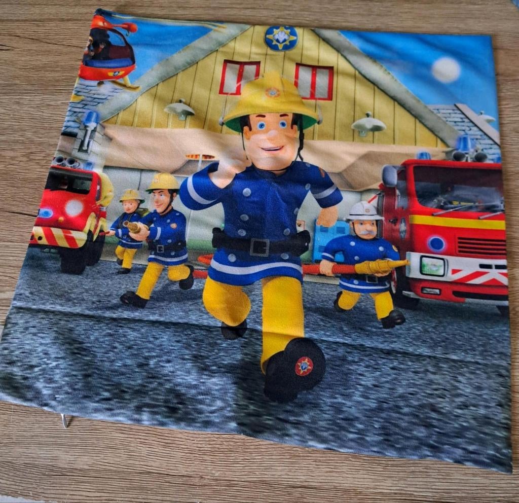 Brandweer man Sam kussen hoes, Kinderen en Baby's, Kinderkamer | Inrichting en Decoratie, Verzenden, Nieuw, Kleed of Kussen