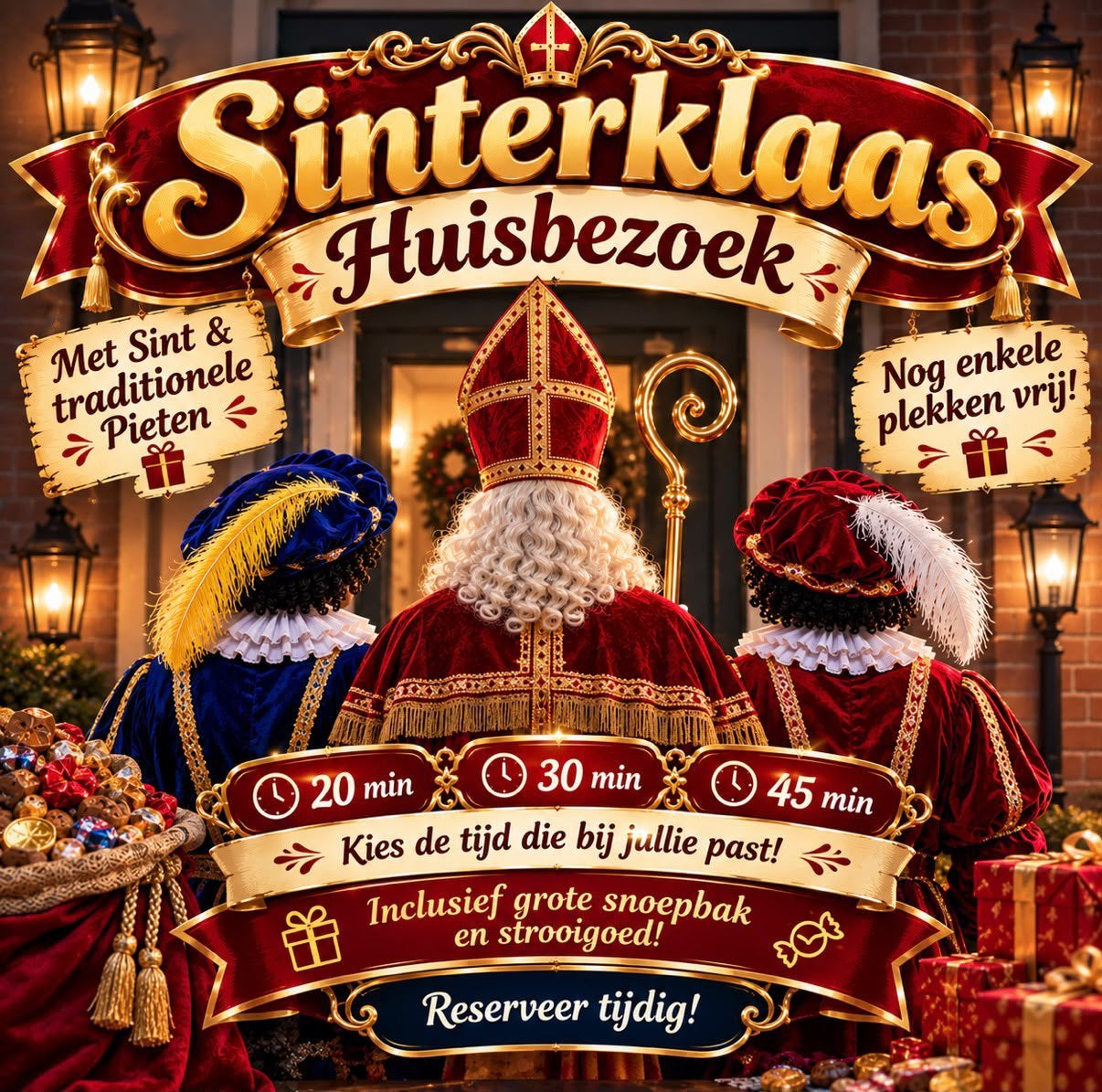 Sinterklaar en piet op huisbezoek, Tickets en Kaartjes, Twee personen
