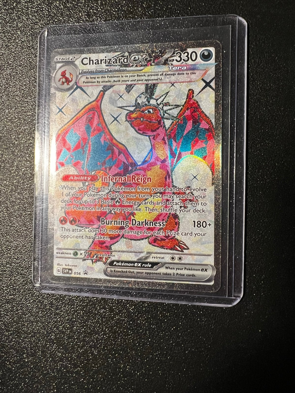 Charizard ex 056 Pokémon kaart - Perfecte staat, Ophalen of Verzenden, Nieuw, Losse kaart