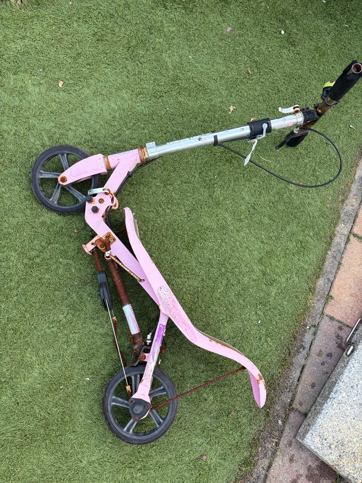 Roze Space Scooter - Gebruikt en Roestig, Ophalen, Gebruikt, Gewone step