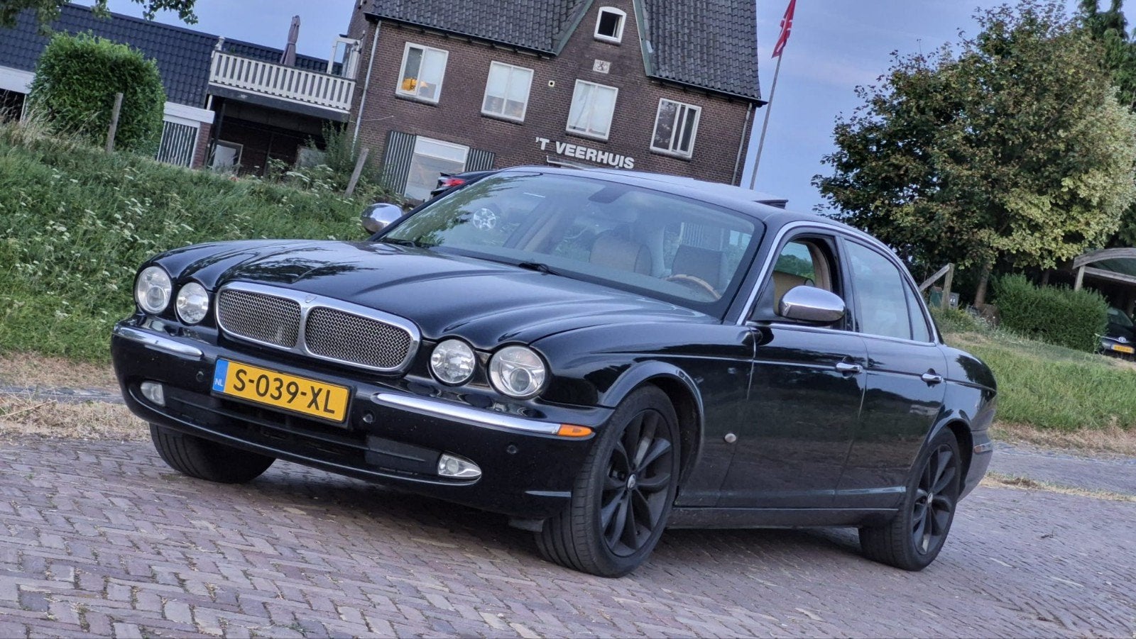 Jaguar XJ 3.0 175KW AUT 2007 Zwart **Lees tekst**, Auto's, Jaguar, Automaat, 238 pk, Achterwielaandrijving, Zwart