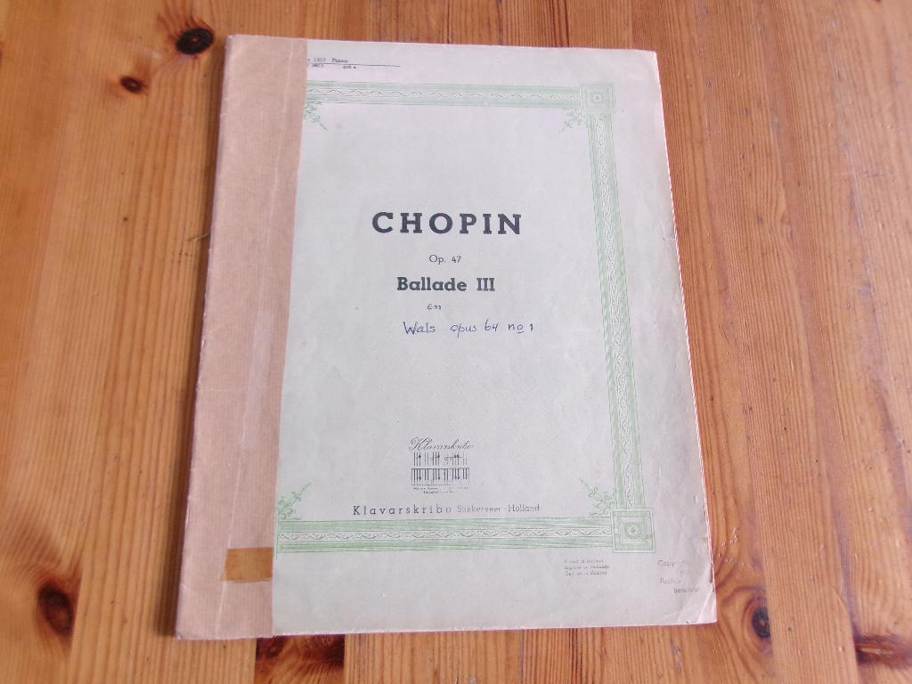 Klavarskribo - Chopin, Muziek en Instrumenten, Bladmuziek, Gebruikt, Klassiek, Ophalen of Verzenden, Artiest of Componist