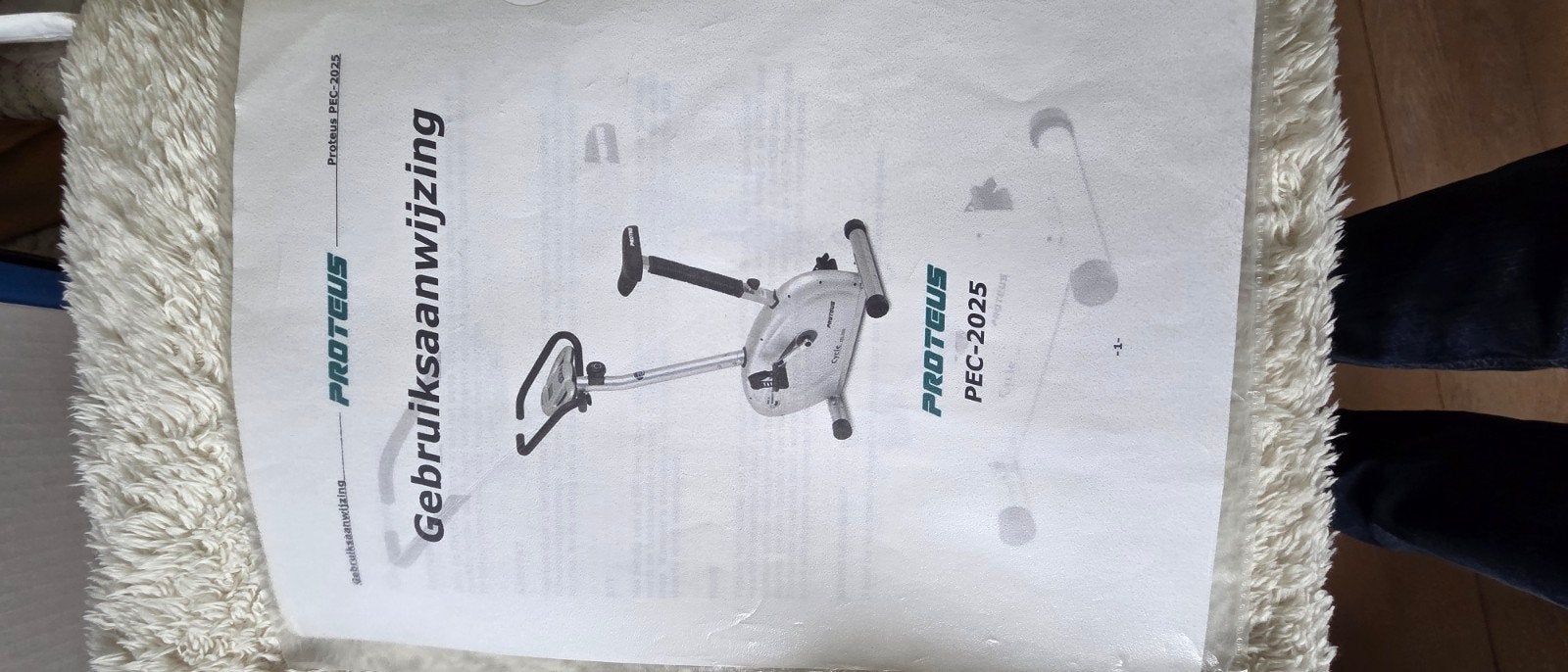 Proteus PEC-2025 Hometrainer - Zo goed als nieuw, Ophalen, Zo goed als nieuw, Metaal, Benen