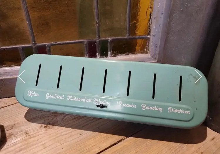 Oud spaarkistje  jaren 60 voor huishoudgeld, Ophalen of Verzenden