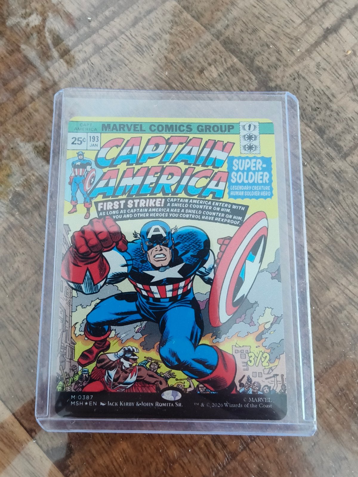 Captain America Marvel Comics Group #193 Kaart, Verzamelen, Ophalen of Verzenden