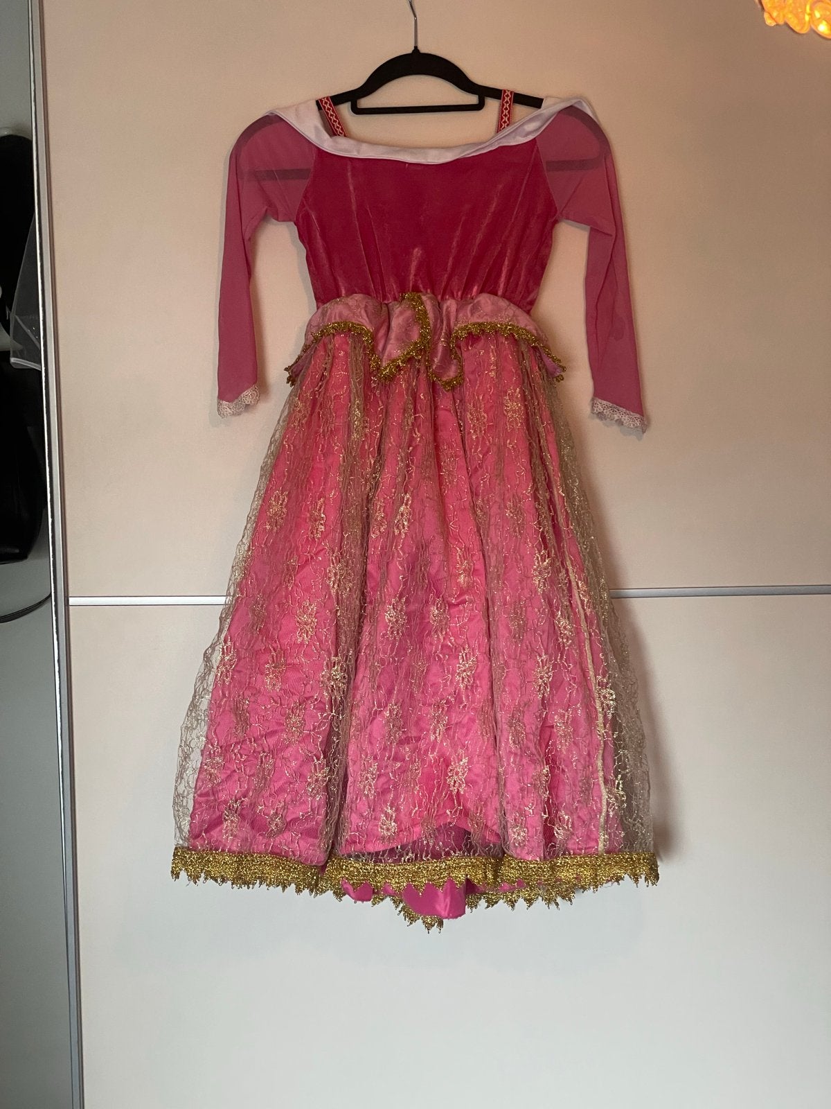 Prinsessenjurk La Señorita roze maat 130, Ophalen of Verzenden, Gebruikt, 122 t/m 128, Jongen of Meisje