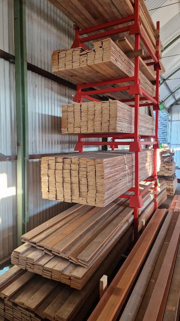 Vuren latten planken lambrisering ( 232 ), Doe-het-zelf en Verbouw, Hout en Planken, Ophalen, Minder dan 25 mm, Zo goed als nieuw