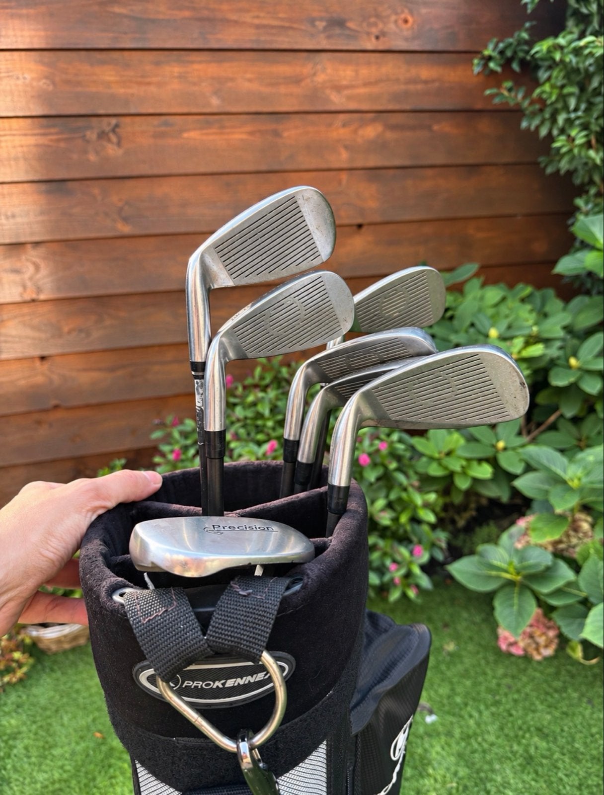 Beginner golfset met tas, Prosimmon clubs & drie ballen, Sport en Fitness, Ophalen, Gebruikt, Set, Overige merken