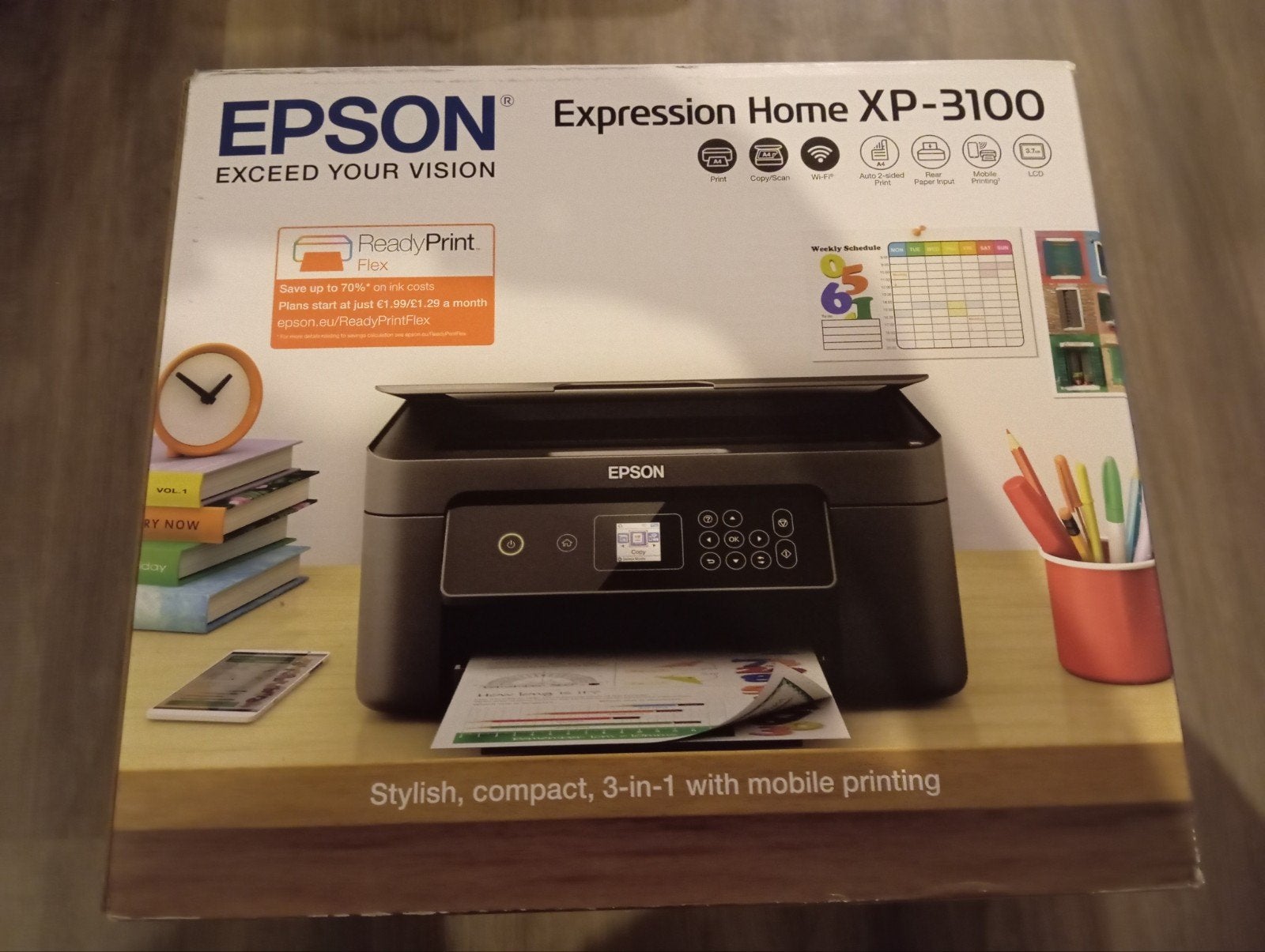 Epson Expression Home XP-3100 3-in-1 draadloze printer, Computers en Software, Printers, Kleur printen, Gebruikt, All-in-one, Draadloos