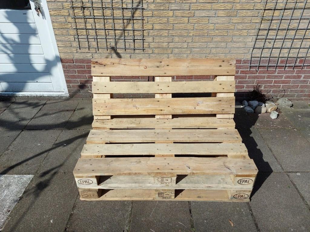 Palletbanken van Europallets - Gereinigd en Netjes, Tuin en Terras, Ophalen of Verzenden, Gebruikt