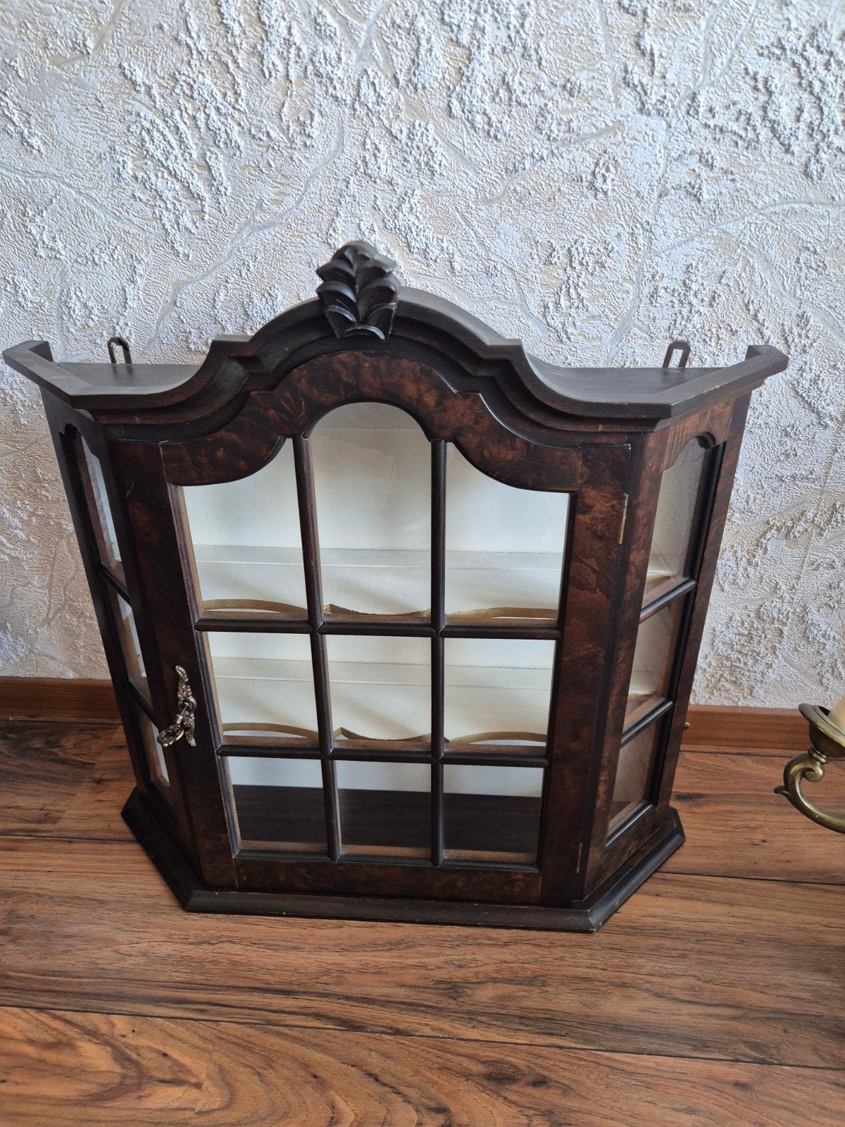 Antiek Houten Hangvitrinekastje Lodewijk XV Stijl, Huis en Inrichting, Ophalen, 25 tot 50 cm, 50 tot 100 cm, Minder dan 100 cm