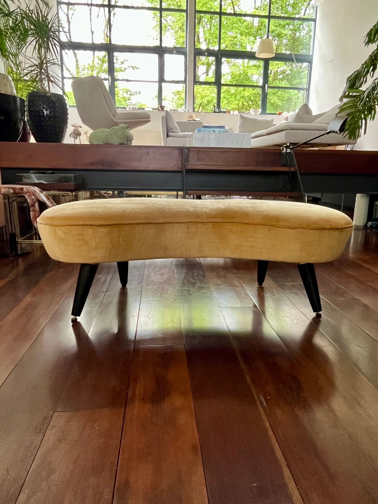 Bankje vintage / Halbankje, Ophalen, Minder dan 50 cm, Gebruikt, 125 cm of meer