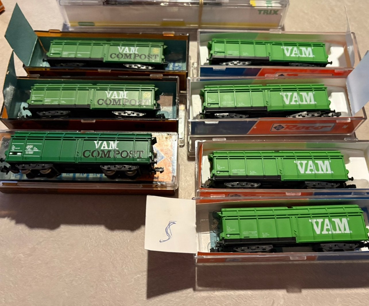 N spoor  NS. 7 x ROCO VAM  !!! 3 verschillende types, Gelijkstroom, Wagon, Ophalen of Verzenden, Roco