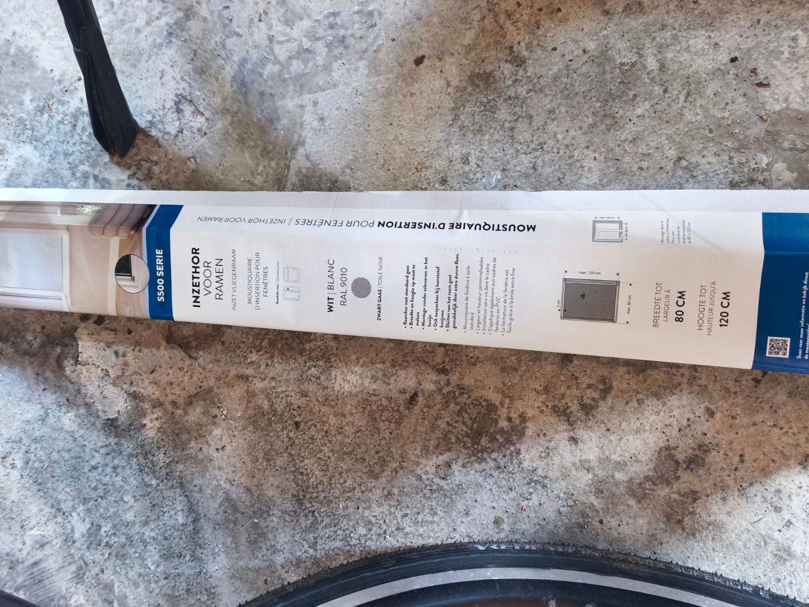 Bruynzeel Inzethor S500 Serie voor ramen (wit), Gevelraam of Ruit, Minder dan 80 cm, 80 tot 120 cm, Nieuw