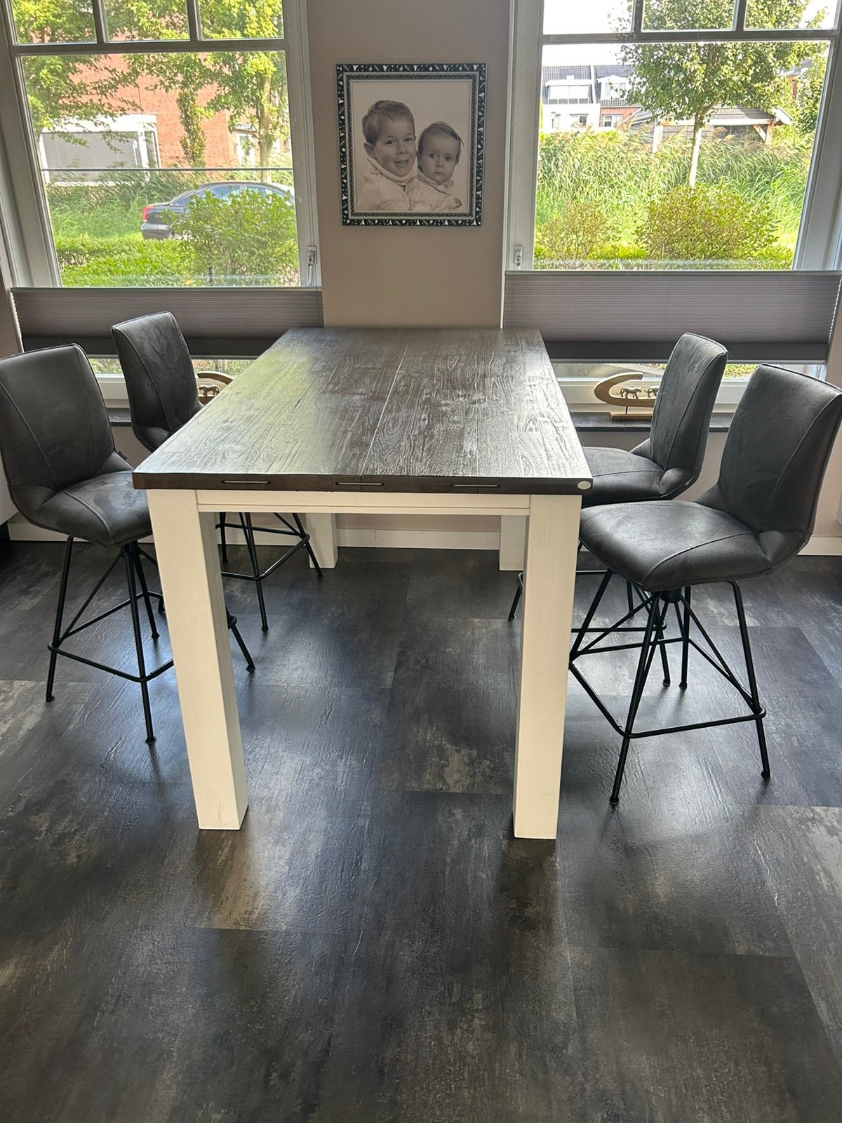 Keukentafel 160x90x93 met Xooon draaistoelen (eventueel los), Huis en Inrichting, Tafels | Eettafels, Ophalen, Gebruikt, 50 tot 100 cm