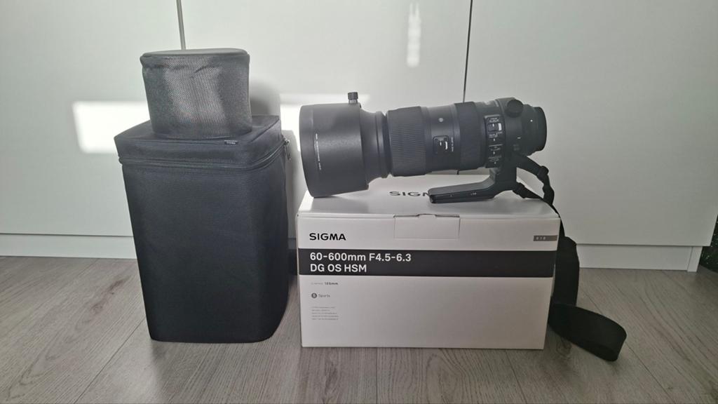 Sigma 60-600mm f/4.5-6.3 DG OS HSM Sports Canon EF, Audio, Tv en Foto, Fotografie | Lenzen en Objectieven, Ophalen, Zo goed als nieuw
