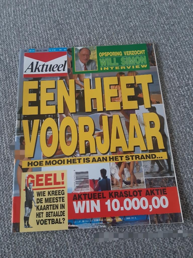 24.Aktueel 1989. Will Simon. Simon Tahamata. Isabel Valentij, Verzamelen, Ophalen of Verzenden, 1980 tot heden, Tijdschrift