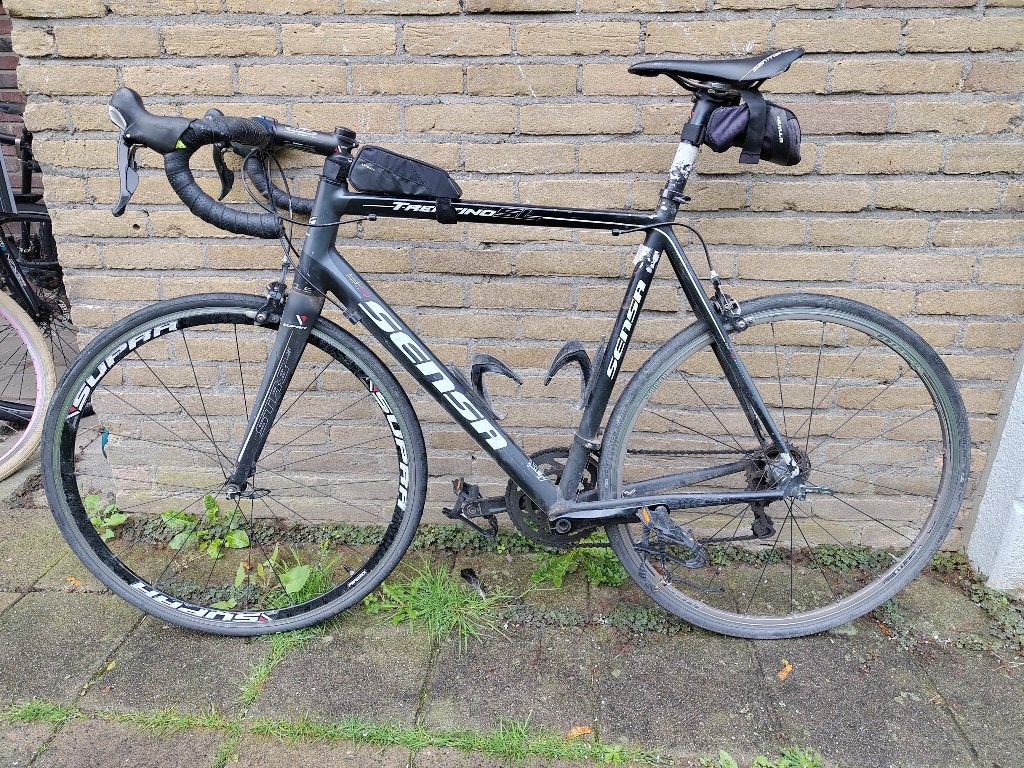 Sensa Trentino SL racefiets carbon vork Shimano Ultegra 53cm, 28 inch, Gebruikt, Aluminium, 49 tot 53 cm