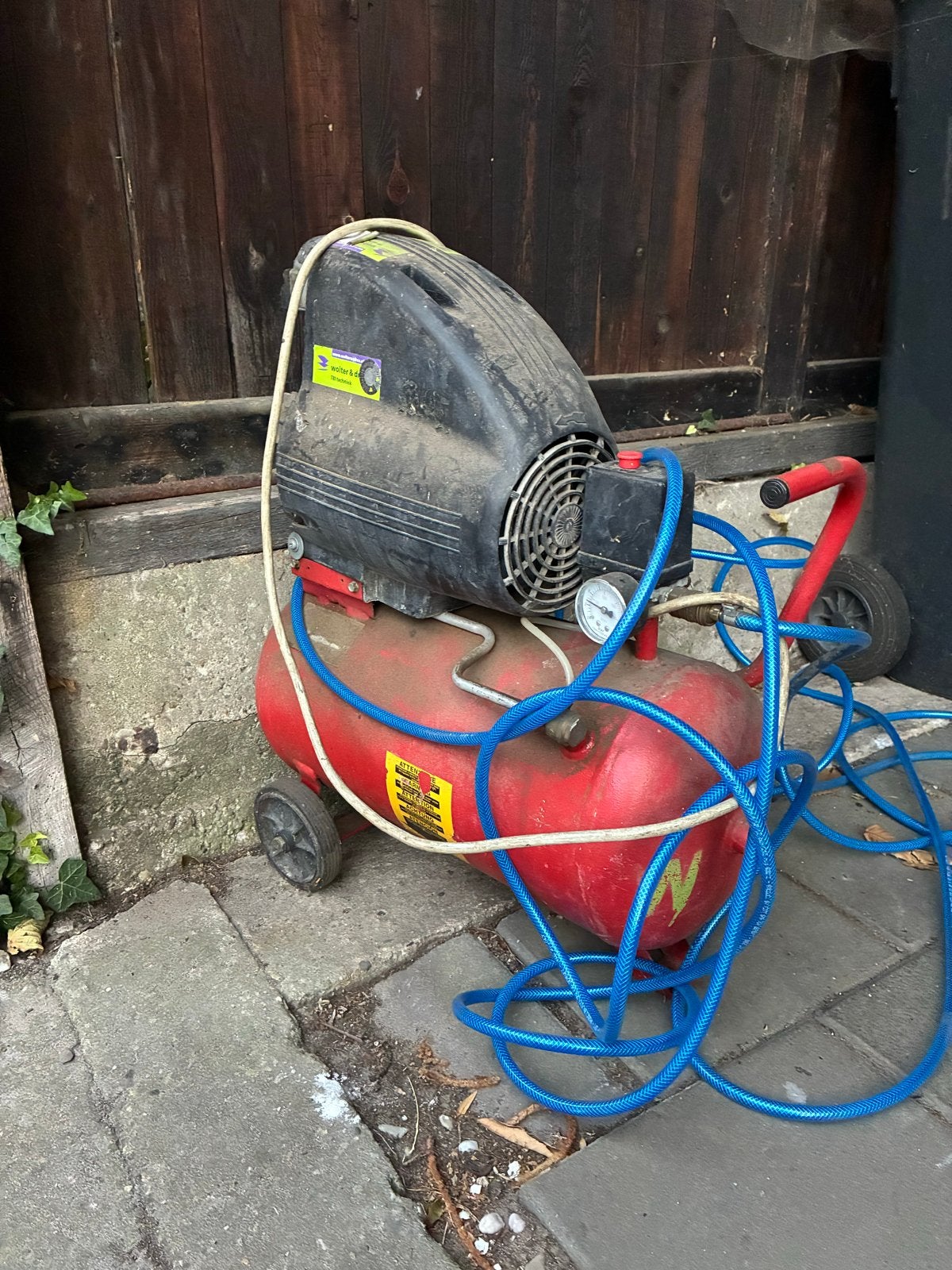Silver compressor 24L 8 bar - 2007 model, Ophalen, Gebruikt, 6 tot 10 bar, Minder dan 200 liter/min