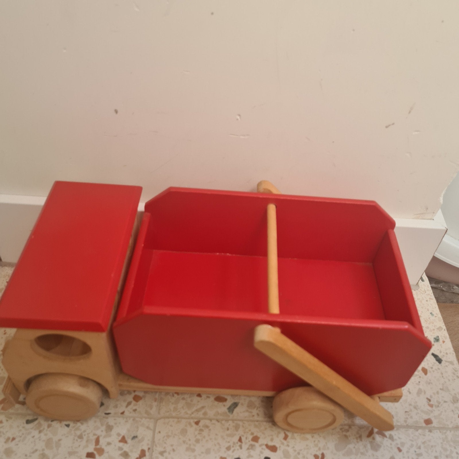 handgemaakte Houten speelgoedwagen, Kinderen en Baby's, Speelgoed | Houten speelgoed, Ophalen, Gebruikt, Duw- of Trekspeelgoed