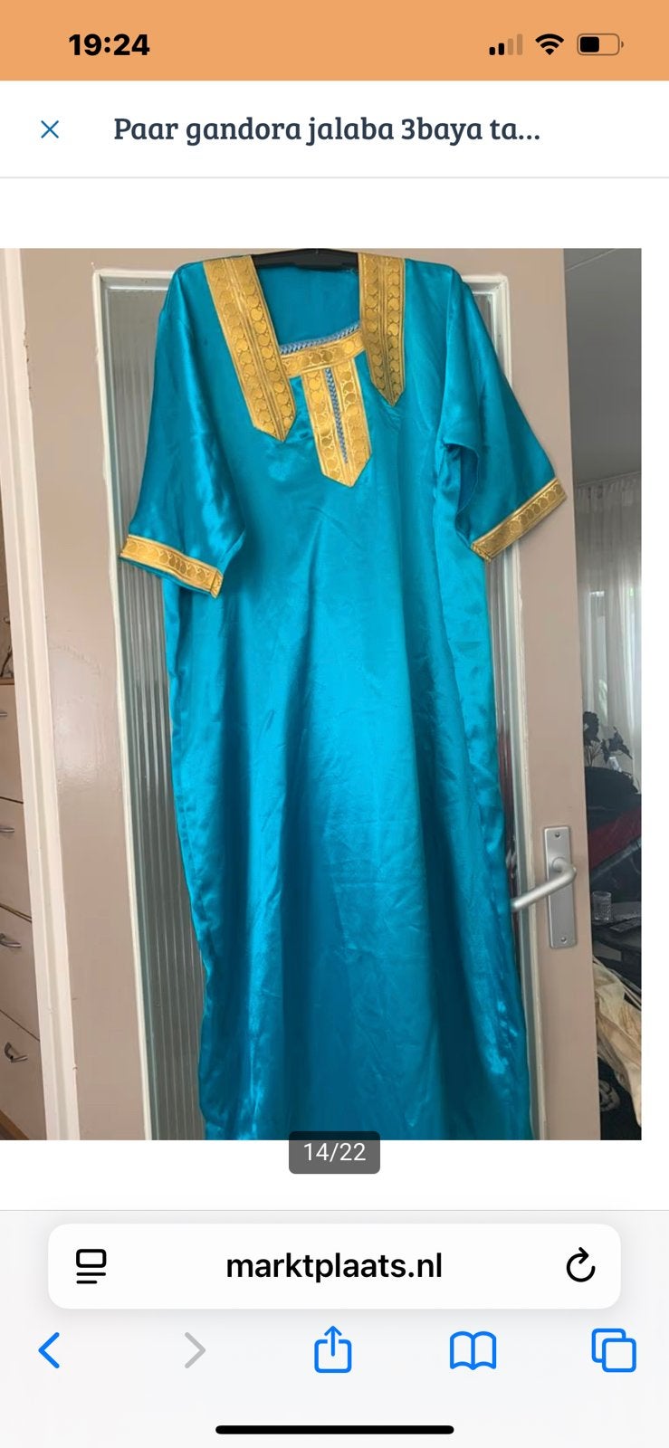 Paar dames gandora jalaba 3baya jabado en takchita te koop, Ophalen of Verzenden, Zo goed als nieuw, Overige maten