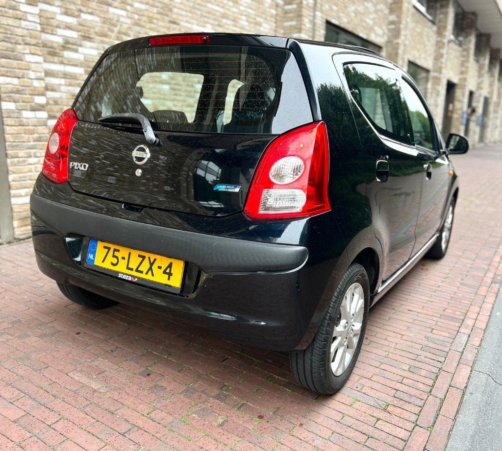 Nissan Pixo Acenta | Zeer nette auto |NAP|APK|Airco|Velgen, Auto's, Voorwielaandrijving, Dealer onderhouden, Stof, 4 stoelen