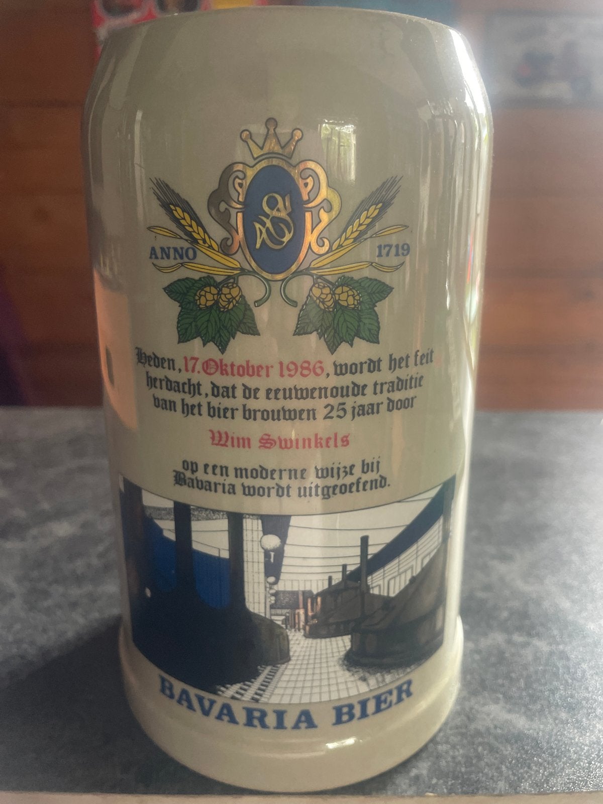 Vintage Bavaria Bier Pul - Herdenking 1986, Ophalen, Nieuw, Pul(len), Bavaria