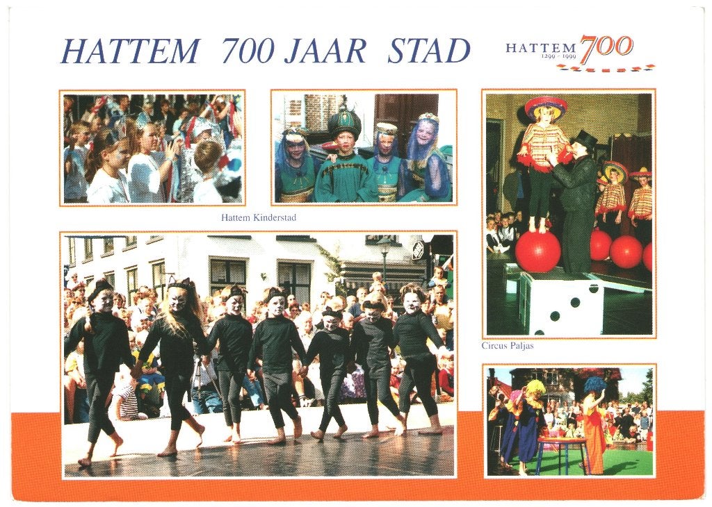 43630 Hattem 700 jaar stad _Nette oude kaart Onbeschreven