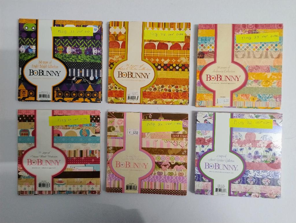 BoBunny (2)  6 x 6 Scrapbooking paper pads (6 stuks), Hobby en Vrije tijd, Kaarten | Zelf maken, Gebruikt, Overige typen, Overige thema's