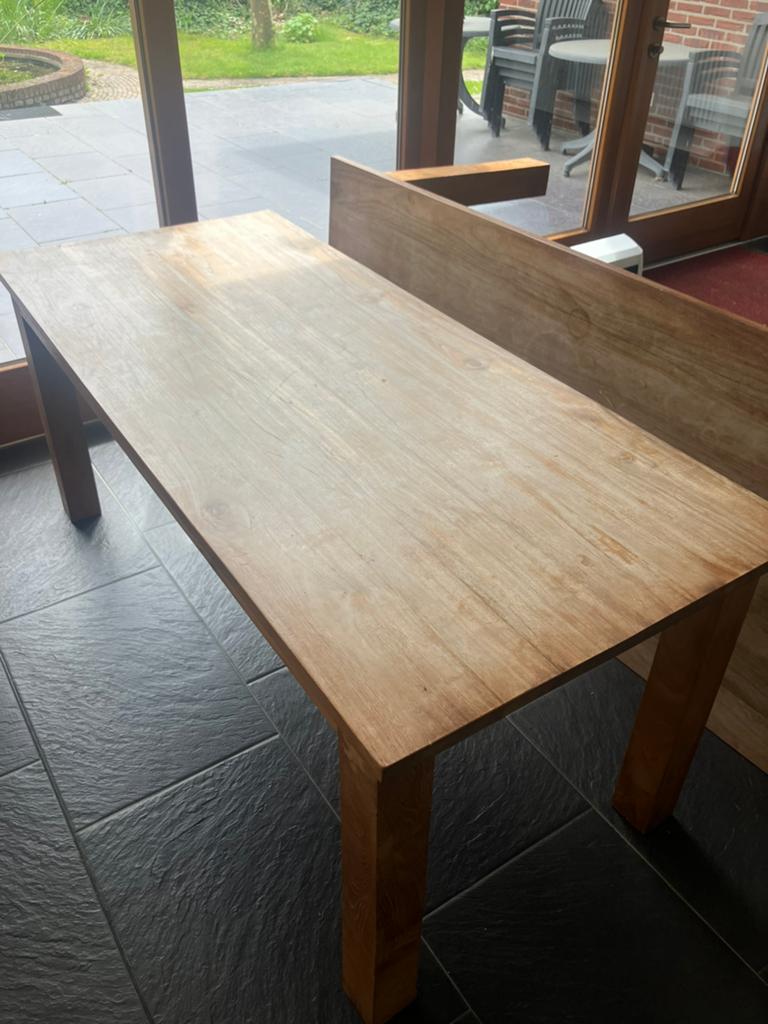 Eiken Eettafel 4 stuks, Ophalen, Gebruikt, Eikenhout, 50 tot 100 cm