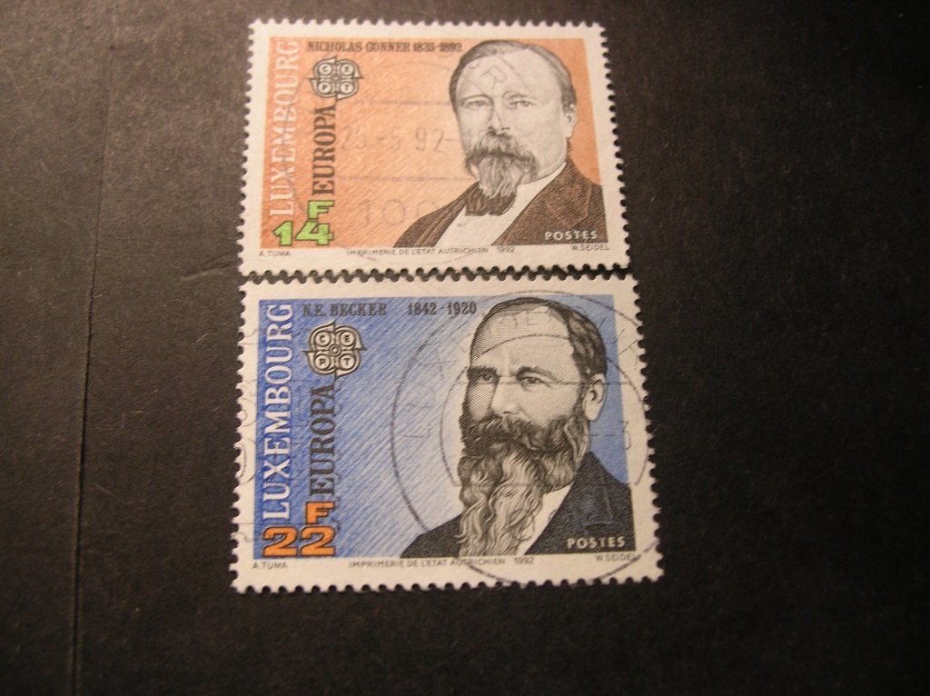Cept/Verenigd Europa Luxemburg 1992  gestempeld, Postzegels en Munten, Verzenden, Luxemburg, Gestempeld