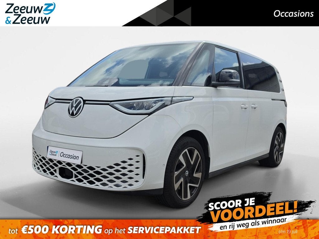 Volkswagen ID. Buzz Pro Advantage 77 kWh | Navigatie Pack |, Auto's, Volkswagen, Automaat, Gebruikt, Zwart, 2359 kg