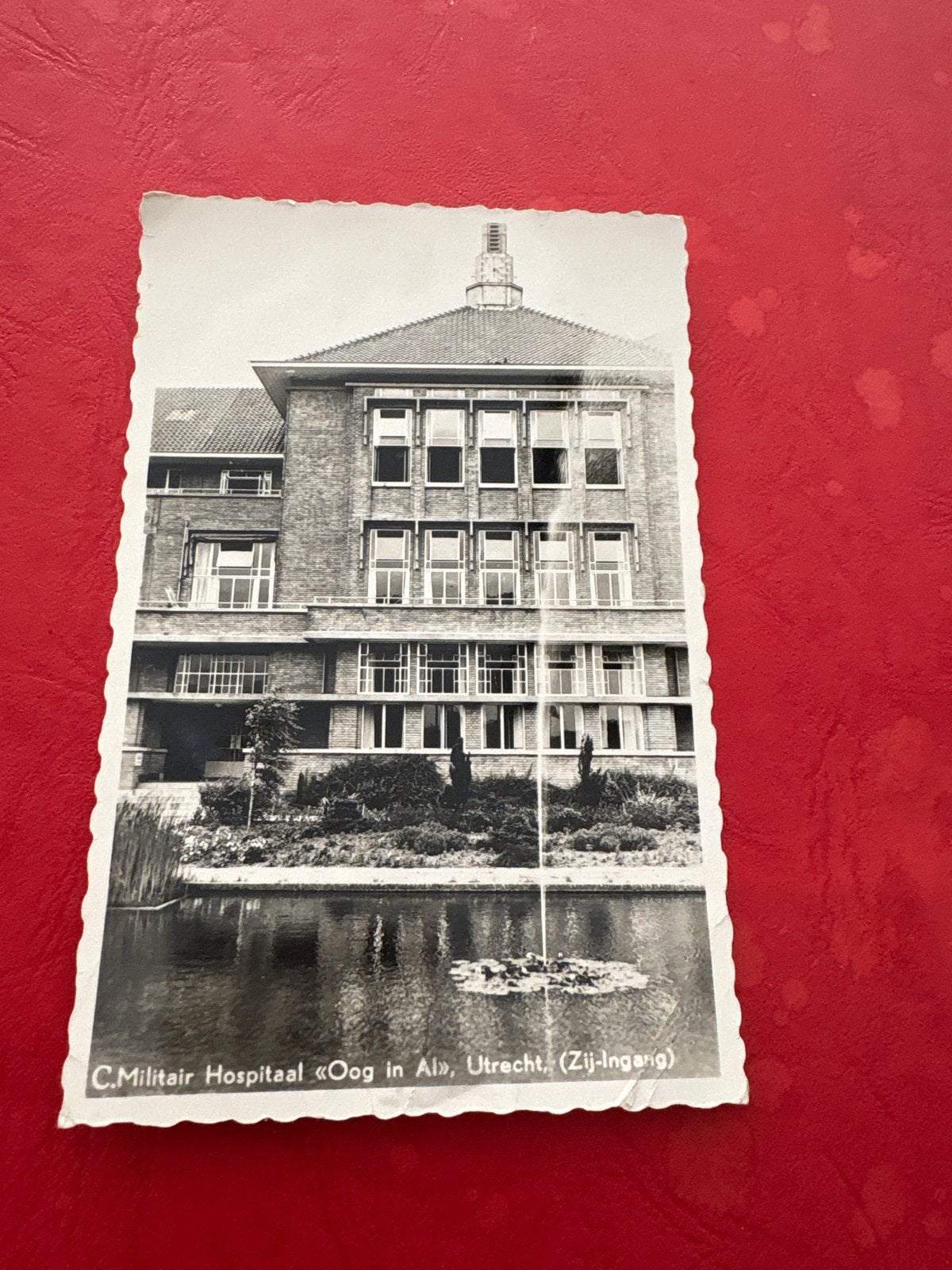 Oude ansichtkaart Militair Hospitaal "Oog in Al", Utrecht, Verzamelen, Ophalen of Verzenden, 1920 tot 1940, Gelopen, Utrecht