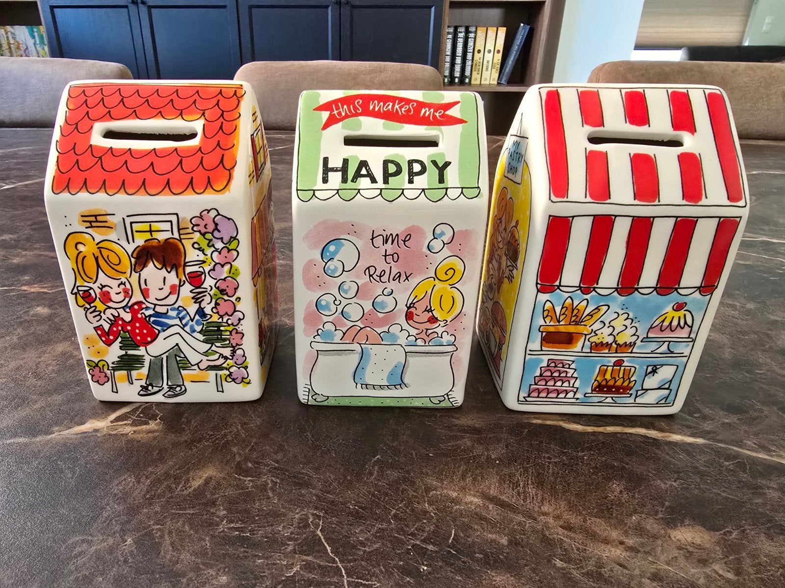Blond amsterdam huisjes, Ophalen, Zo goed als nieuw, Aardewerk