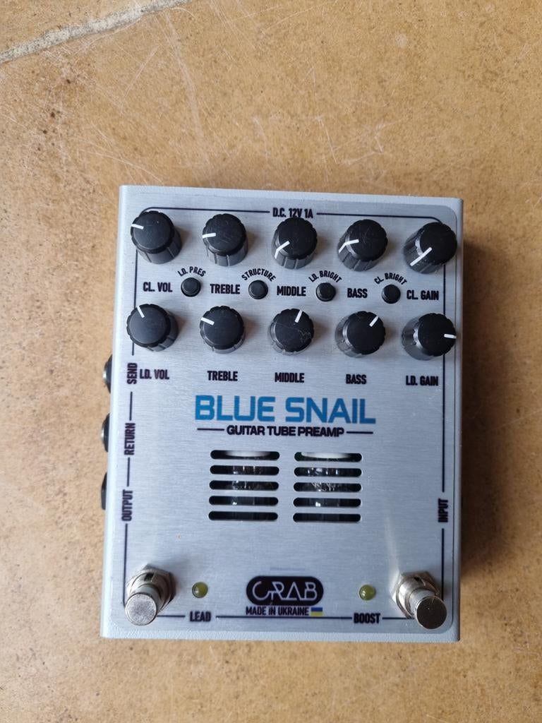 Crab Blue Snail Gitaar Buizen Preamp - Bogner Ecstasy sound, Muziek en Instrumenten, Ophalen of Verzenden, Zo goed als nieuw, Overige typen
