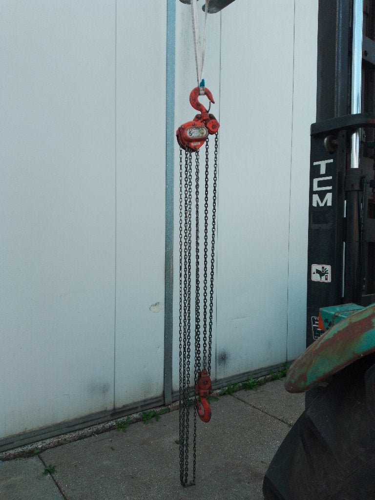 2stuks kettingtakel Nitchi H-50A, Ophalen, Gebruikt, Handmatig