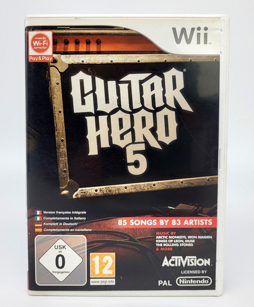 Guitar Hero 5 - Nintendo Wii - PAL, Spelcomputers en Games, Muziek, Gebruikt, Verzenden, 1 speler
