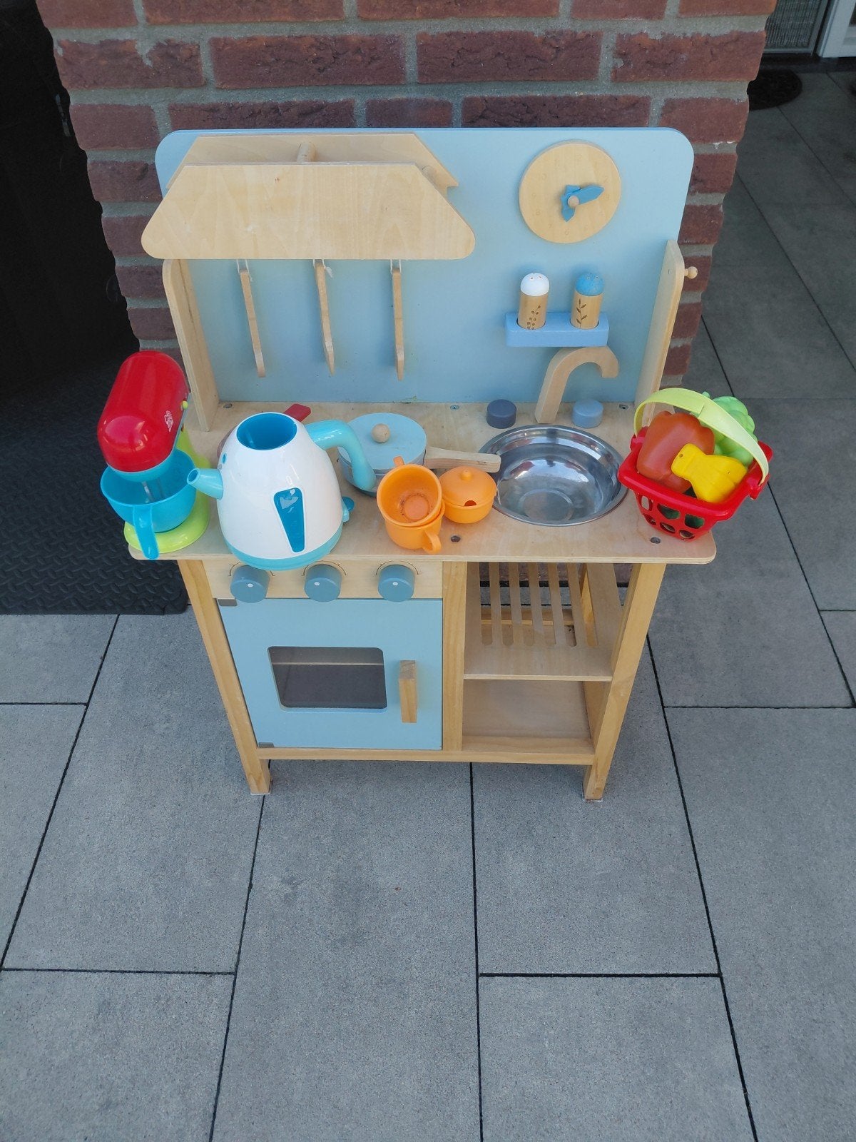 houten keuken met toebehoren merk little dutch, Ophalen of Verzenden, Gebruikt, Hout, Speelkeuken