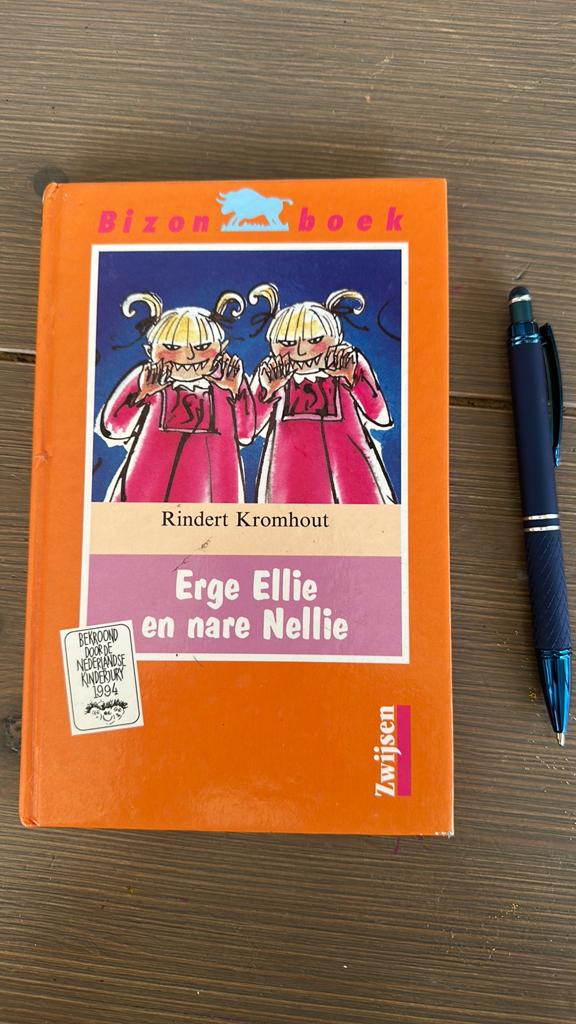 Erge Ellie en nare Nellie - Rindert Kromhout (Bizon Boek), Boeken, Kinderboeken | Jeugd | onder 10 jaar, Ophalen of Verzenden