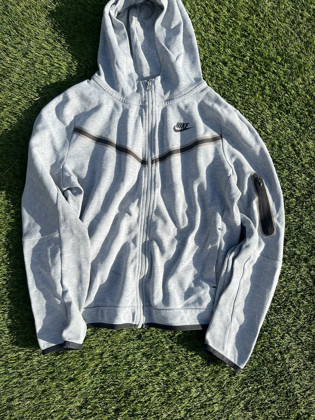 Nike Tech Fleece Vest Grijs - Maat XL (158-170 cm), Kleding | Heren, Ophalen of Verzenden, Gedragen